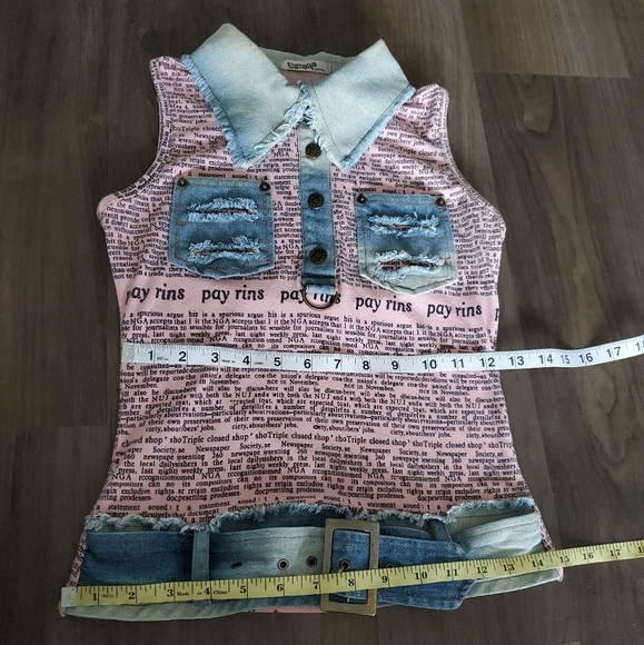 PAPAYA Gazette Jeans Top - Picture 15 of 15